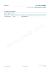 PBSS4160PANSX Datasheet Pagina 16