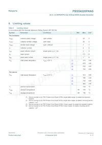 PBSS4220PANSX Datasheet Page 3