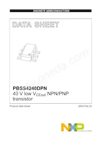 PBSS4240DPN Datasheet Page 2