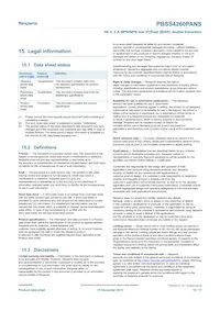 PBSS4260PANSX Datasheet Page 15