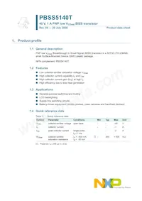 PBSS5140T/ZLR Datasheet Pagina 2