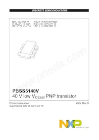 PBSS5140V Datasheet Page 2