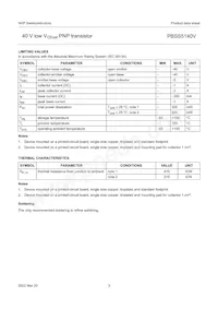 PBSS5140V Datasheet Page 4