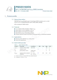 PBSS5160DS Datasheet Page 2