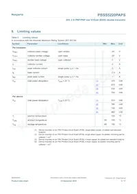 PBSS5220PAPSX Datasheet Page 3