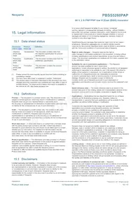 PBSS5260PAP Datasheet Page 15