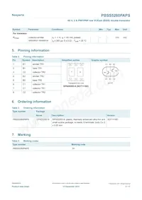 PBSS5260PAPSX Datasheet Page 2