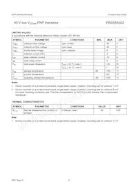 PBSS5540Z/ZLX Datasheet Page 4