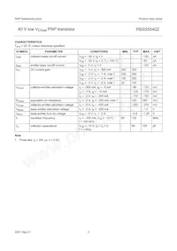 PBSS5540Z/ZLX Datasheet Page 5