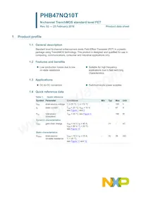 PHB47NQ10T Datasheet Page 2