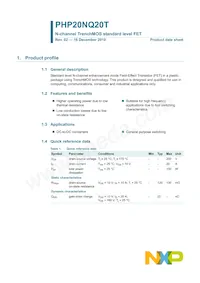 PHP20NQ20T Datasheet Page 2