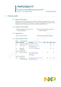 PHP23NQ11T Datasheet Pagina 2