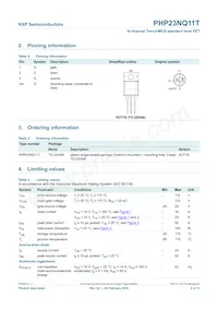 PHP23NQ11T Datasheet Page 3