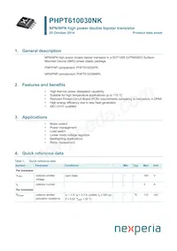 PHPT610030NKX Datasheet Cover