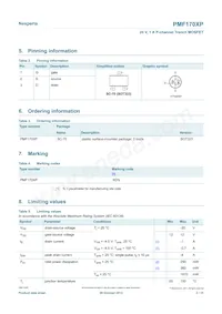 PMF170XP Datasheet Page 2