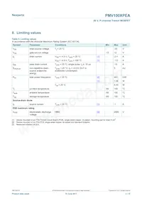 PMV100XPEAR Datasheet Page 3