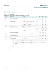PMV20XNER Datasheet Page 3