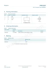 PMV50XPR Datasheet Pagina 2