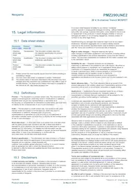 PMZ290UNE2YL Datasheet Pagina 14