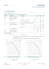 PMZ950UPEYL Datasheet Page 3