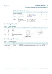 PSMN011-80YS Datasheet Pagina 2