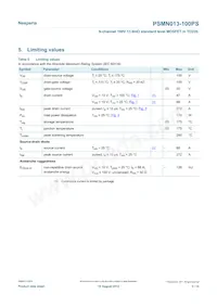PSMN013-100PS Datasheet Page 3