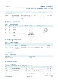 PSMN013-100YSEX Datasheet Page 2