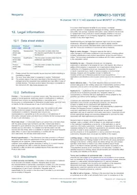 PSMN013-100YSEX Datasheet Pagina 11