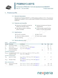 PSMN013-80YS Datasheet Cover