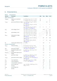 PSMN014-40YS Datasheet Pagina 6