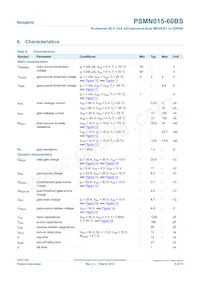PSMN015-60BS Datasheet Page 5