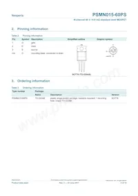 PSMN015-60PS Datasheet Page 2