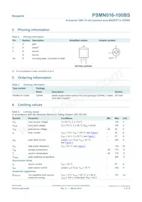 PSMN016-100BS Datenblatt Seite 2