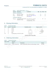 PSMN016-100YS Datasheet Page 2