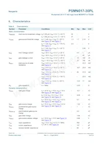 PSMN017-30PL Datasheet Page 5