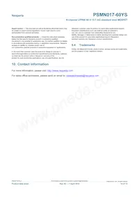 PSMN017-60YS Datasheet Page 14