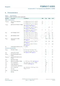 PSMN017-80BS Datasheet Page 5