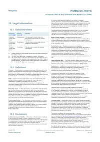 PSMN020-100YS Datasheet Page 12