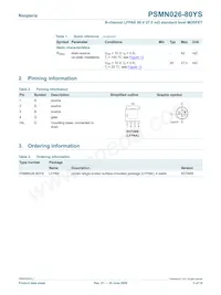 PSMN026-80YS Datasheet Pagina 2