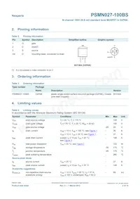 PSMN027-100BS Datasheet Page 2