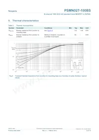 PSMN027-100BS Datasheet Page 4