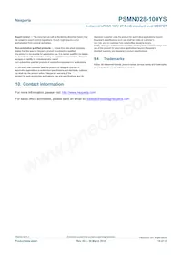 PSMN028-100YS Datasheet Pagina 14