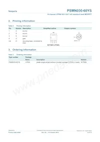 PSMN030-60YS Datasheet Pagina 2