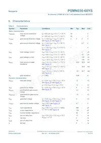 PSMN030-60YS Datasheet Page 6
