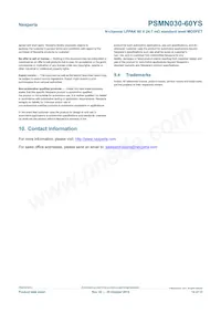 PSMN030-60YS Datasheet Page 14