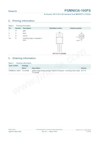 PSMN034-100PS Datasheet Page 2