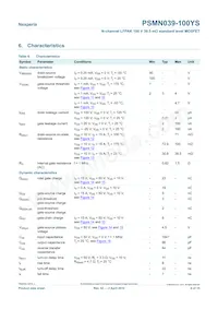 PSMN039-100YS Datasheet Page 6