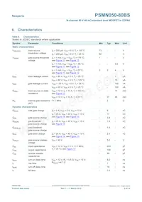 PSMN050-80BS Datasheet Page 5