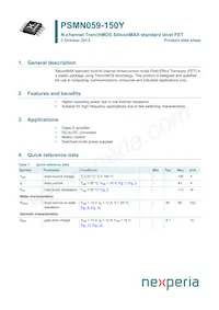 PSMN059-150Y Datenblatt Cover