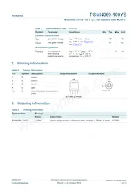 PSMN069-100YS Datasheet Page 2